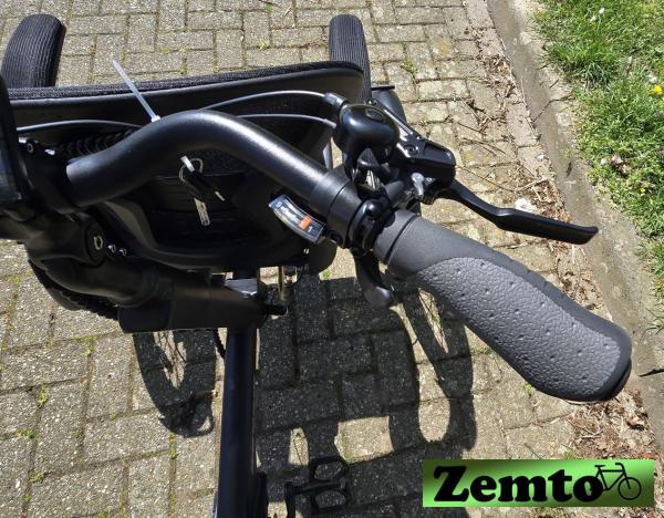 Elektro Dreirad Zemto-Mover T5, kleine Rikscha, mit Lastenrad Umbau Möglichkeit grau